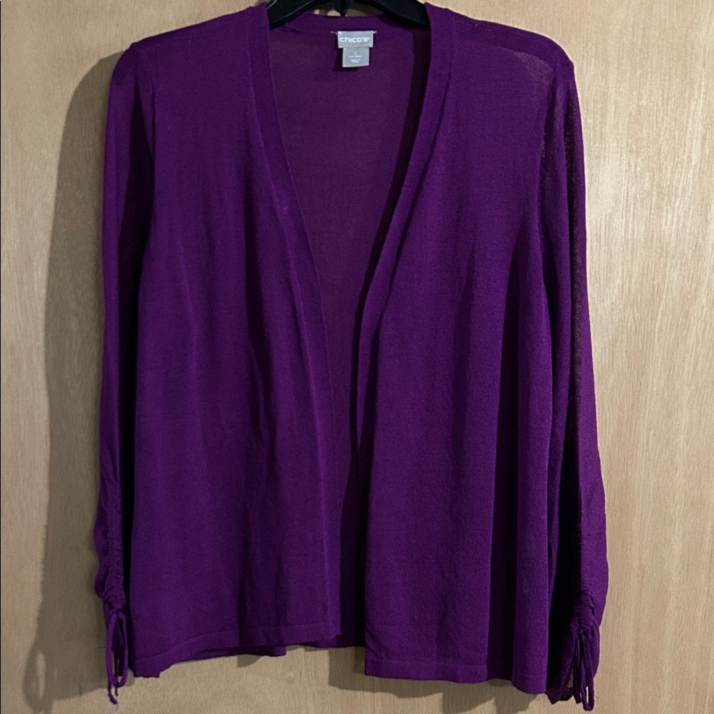 Chico's Rich Purple Women's Cardigan